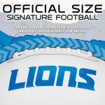 Franklin Sports NFL Detroit Lions Autograph Football - Official Size White Panel Souvenir Football for Autographs + Signatures - NFL Team Fan Shop Memorabilia Football for Display