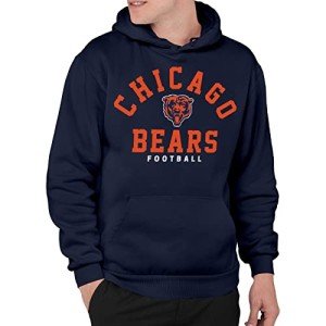 Junk Food Clothing x NFL - Chicago Bears - Classic Team Logo - Unisex Adult Pullover Fleece Hoodie for Men and Women - Size XX-Large