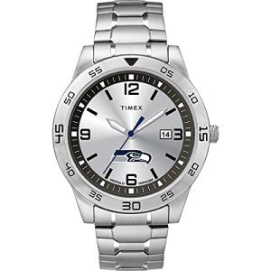 Timex Tribute Men's NFL Citation 42mm Watch – Seattle Seahawks with Stainless Steel Expansion Band