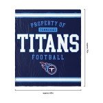 FOCO Tennessee Titans NFL Team Property Of Sherpa Fleece Blanket