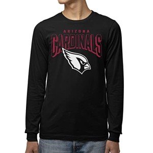 Junk Food Clothing x NFL - Arizona Cardinals - Bold Logo - Unisex Adult Long Sleeve T-Shirt for Men and Women - Size Large