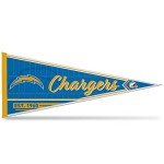 Rico Industries NFL Football Los Angeles Chargers Classic 12" x 30" Felt Wall Décor Pennant - Great for Home/Bed Room/Man Cave Décor