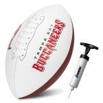 Franklin Sports NFL Tampa Bay Buccaneers Autograph Football - Official Size White Panel Souvenir Football for Autographs + Signatures - NFL Team Fan Shop Memorabilia Football for Display