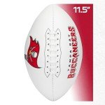 Franklin Sports NFL Tampa Bay Buccaneers Autograph Football - Official Size White Panel Souvenir Football for Autographs + Signatures - NFL Team Fan Shop Memorabilia Football for Display