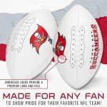 Franklin Sports NFL Tampa Bay Buccaneers Autograph Football - Official Size White Panel Souvenir Football for Autographs + Signatures - NFL Team Fan Shop Memorabilia Football for Display