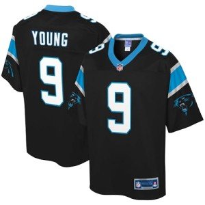 NFL PRO LINE Men's Bryce Young Black Carolina Panthers Replica Jersey
