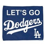 WinCraft Los Angeles Dodgers Let's GO Dodgers Rally Towel 15x18 - Full Color