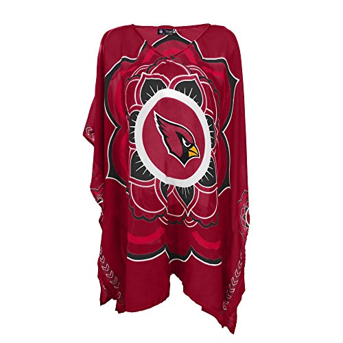Arizona Cardinals Floral Sheer Caftan for Fans