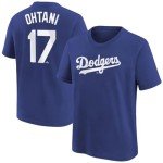 Outerstuff Youth Shohei Ohtani Los Angeles Dodgers Name & Number Tee (US, Alpha, Large, Regular, Blue)