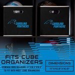 Franklin Sports NFL Carolina Panthers Collapsible Storage Bin NFL Folding Cube Storage Container Fits Bin Organizers Fabric NFL Team Storage Cubes One Size