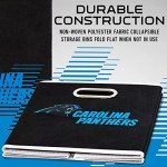 Franklin Sports NFL Carolina Panthers Collapsible Storage Bin NFL Folding Cube Storage Container Fits Bin Organizers Fabric NFL Team Storage Cubes One Size
