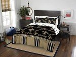 Northwest NFL New Orleans Saints Unisex-Adult Bed in a Bag Set, Queen, Rotary, 7 Piece Set