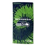 Northwest The Company NFL Seattle Seahawks Beach Towel, 30" x 60", Psychedelic