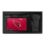 The Ridge NFL Wallet - Arizona Cardinals - Slim Wallet, Card Holder, Carry up to 12 Cards RFID Safe, Blocks Chip Readers, Minimalist Wallet With Cash Strap & Extra Money Clip