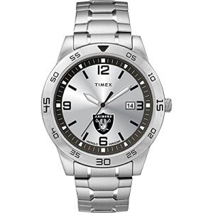 Timex Tribute Men's NFL Citation 42mm Watch – Las Vegas Raiders with Stainless Steel Expansion Band