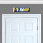 Rico Industries NFL Football Los Angeles Rams Metal Street Sign 4" x 15" Home Décor - Bedroom - Office - Man Cave
