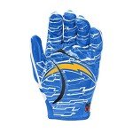 Wilson NFL Stretch Fit Football Gloves - Adult, Los Angeles Chargers