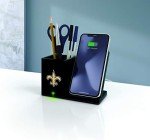 SOAR NFL Wireless Charger and Desktop Organizer, New Orleans Saints