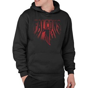 Junk Food Clothing x NFL - Atlanta Falcons - Team Spotlight - Unisex Adult Pullover Fleece Hoodie for Men and Women - Size X-Large