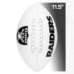 Franklin Sports NFL Las Vegas Raiders Autograph Football - Official Size White Panel Souvenir Football for Autographs + Signatures - NFL Team Fan Shop Memorabilia Ball for Display