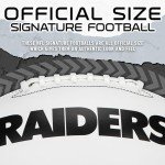 Franklin Sports NFL Las Vegas Raiders Autograph Football - Official Size White Panel Souvenir Football for Autographs + Signatures - NFL Team Fan Shop Memorabilia Ball for Display