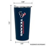 Rico Industries NFL Football Houston Texans 18oz Soft Touch, Easy Grip Tumbler