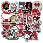 26 PCS Arizona American Diamondbacks Baseball Stickers for Water Bottle, Laptop, Bicycle, Computer, Motorcycle, Travel Case, Car Decal Decoration Sticker