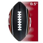 Franklin Sports NFL San Francisco 49ers Football - Kids Foam Football - Soft Junior Size 8.5" Ball with 3D Logos - Perfect for Gameday + Tailgates