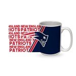 Rico Industries NFL Football New England Patriots 15 oz White Ceramic Coffee Mug for NFL Fans