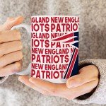 Rico Industries NFL Football New England Patriots 15 oz White Ceramic Coffee Mug for NFL Fans