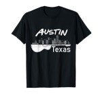 Austin Texas Souvenir Guitar Music Lover Men Austin T-Shirt