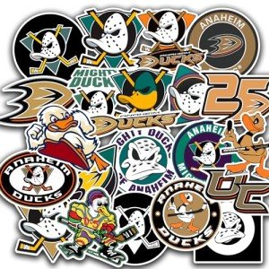 27 PCS Anaheim American Ducks Hockey Stickers for Water Bottle, Laptop, Bicycle, Computer, Motorcycle, Travel Case, Car Decal Decoration Sticker