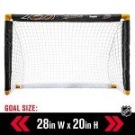 Franklin Sports NHL Anaheim Ducks Mini Hockey Set - Kids Indoor Knee Hockey Goal, Ball, + 2 Mini Hockey Stick Combo Set - Youth NHL Team Indoor Toy Knee Hockey Sets - NHL Official - Ages 3+