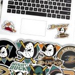 27 PCS Anaheim American Ducks Hockey Stickers for Water Bottle, Laptop, Bicycle, Computer, Motorcycle, Travel Case, Car Decal Decoration Sticker