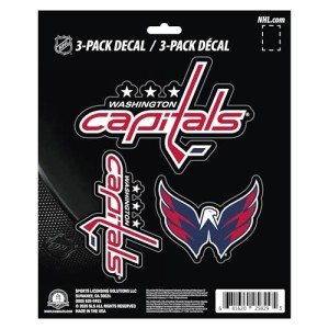 FANMATS NHL - Washington Capitals 3 Piece Decal Set, Red