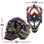NHL Washington Capitals Team Logo Mini Hockey Goalie Mask with Case - Collectible Goalie Mask with Official NHL Logos and Colors