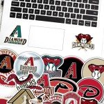 26 PCS Arizona American Diamondbacks Baseball Stickers for Water Bottle, Laptop, Bicycle, Computer, Motorcycle, Travel Case, Car Decal Decoration Sticker