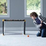 Franklin Sports NHL Anaheim Ducks Mini Hockey Set - Kids Indoor Knee Hockey Goal, Ball, + 2 Mini Hockey Stick Combo Set - Youth NHL Team Indoor Toy Knee Hockey Sets - NHL Official - Ages 3+