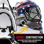 NHL Washington Capitals Team Logo Mini Hockey Goalie Mask with Case - Collectible Goalie Mask with Official NHL Logos and Colors