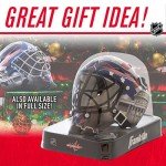 NHL Washington Capitals Team Logo Mini Hockey Goalie Mask with Case - Collectible Goalie Mask with Official NHL Logos and Colors