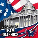 NHL Washington Capitals Team Logo Mini Hockey Goalie Mask with Case - Collectible Goalie Mask with Official NHL Logos and Colors