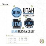 Desert Cactus Utah Hockey Club Team NHL National Hockey League Sticker Vinyl Decal Laptop Water Bottle Car Scrapbook (Type 2-1)