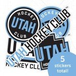 Desert Cactus Utah Hockey Club Team NHL National Hockey League Sticker Vinyl Decal Laptop Water Bottle Car Scrapbook (Type 2-1)