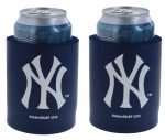 Kolder MLB Team Logo Baseball Woody Bat Can Cooler Holder - 2-Pack (New York (Yankees) - Thick Foam Old School Phoozie)
