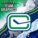NHL Vancouver Canucks Team Logo Mini Hockey Goalie Mask with Case - Collectible Goalie Mask with Official NHL Logos and Colors