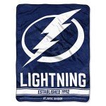 Northwest NHL Tampa Bay Lightning Unisex-Adult Micro Raschel Throw Blanket, 46" x 60", Break Away