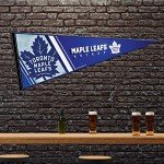 Rico Industries NHL Hockey Toronto Maple Leafs Primary 12" x 30" Felt Wall Décor Pennant - Great for Home/Bed Room/Man Cave Décor