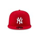 New Era Mens New York Yankees Scarlet Red 9Fifty Adjustable Snapback 950 Cap