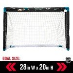 Franklin Sports unisex teen Franklin Sports San Jose Sharks Mini Hockey Set Knee Hockey Goal Ball 2 Hockey Stick Combo Set, San Jose Sharks, 28 x 20 12 US