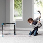 Franklin Sports unisex teen Franklin Sports San Jose Sharks Mini Hockey Set Knee Hockey Goal Ball 2 Hockey Stick Combo Set, San Jose Sharks, 28 x 20 12 US
